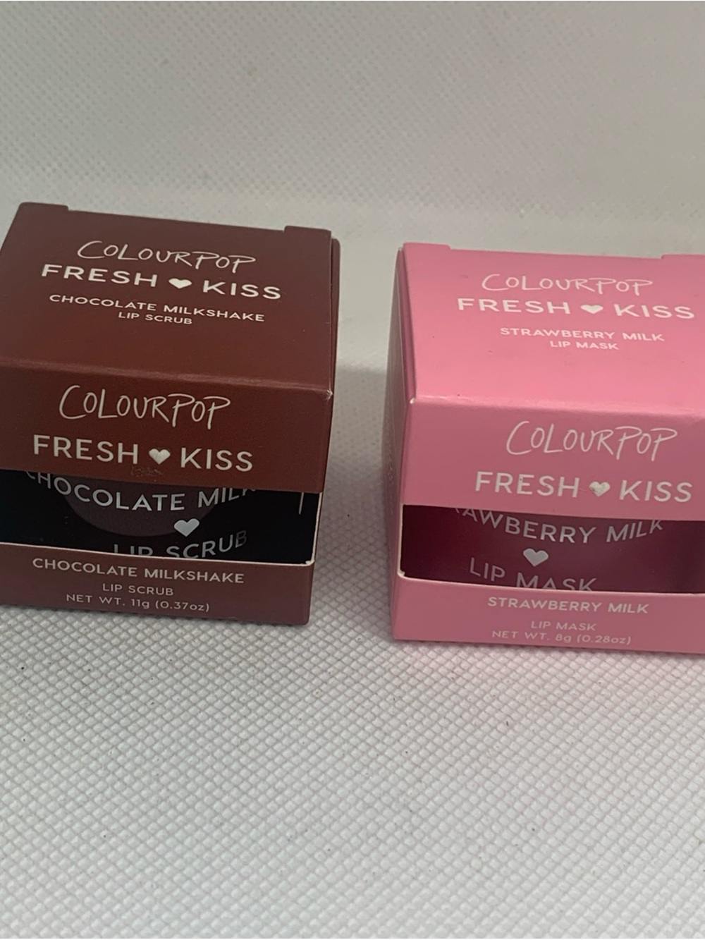 ColourPop Fresh Kiss – Chocolate Milkshake Lip Scrub & Strawberry Milk Lip Mask